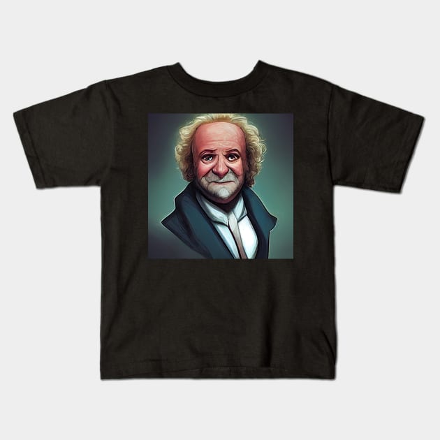 Martin Van Buren | Comics Style Kids T-Shirt by ComicsFactory